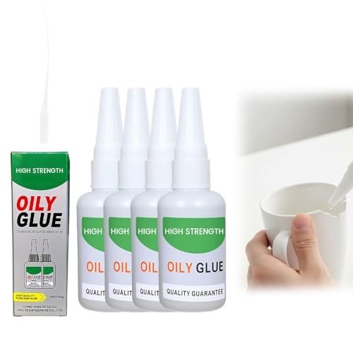 Welding High Strength Oily Glue, Oily Welding Super Glue for Metal, High-Temperature Resistant Strong Oily Glue for Plastic Repair, Multi-Surface Universal Oily Super Glue for Household Repair (4PCS) - color: 4PCS
