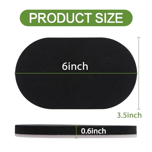 Furniture Sliders for Hardwood Floors, 8pcs 3 1/2" x 6" Heavy Furniture Sliders, Thicken Furniture Moving Pads Sliders to Protect Floors, Quickly and Easily Move Couches/Beds/Armoires