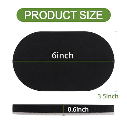 Furniture Sliders for Hardwood Floors, 8pcs 3 1/2" x 6" Heavy Furniture Sliders, Thicken Furniture Moving Pads Sliders to Protect Floors, Quickly and Easily Move Couches/Beds/Armoires