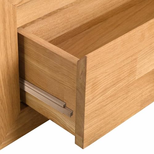 Maitys 2 Pcs Wooden Drawer Slides Bottom Mount Classic Center Guide Track with Metal Slide Glides Traditional Wood Drawer Rails for Dresser Replacement (14 Inches) - size: 14 Inch