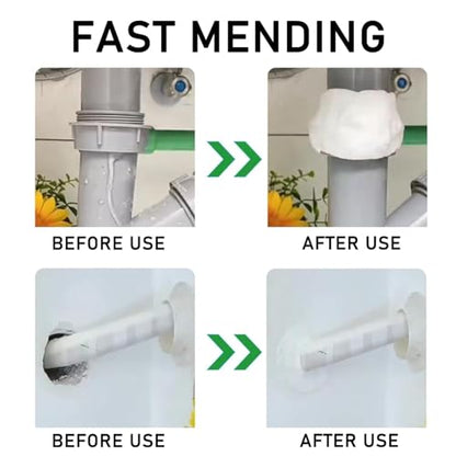 9PCS Waterproof Sealant Mastic,Repair Sealing Clay,Quick Mending Mud for Drain Connection for Drain Connection, Wall Hole, Air Conditioning Hole Seal Putty