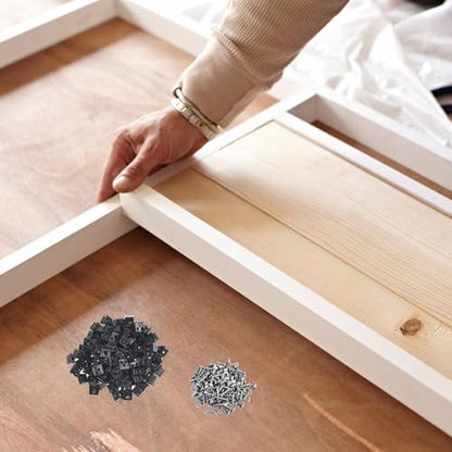 120Pcs Drawer Bottom Support Brackets,Plastic Angle Code Bracket Fasteners,Fixing Mending Wedges,Drawer Reinforcement Repair Kit for Furniture Sagging Drawer - color: Black 1
