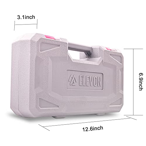Elevon 131-Piece Pink Tool Set, Self-Use Tool Set with Storage Toolbox, DIY Basic Repair Tool, Suitable for Kitchen, Bathroom, Apartment, Dormitory and Pet House - style: 131 PCS