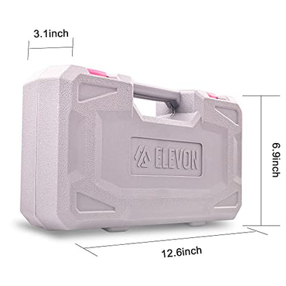 Elevon 131-Piece Pink Tool Set, Self-Use Tool Set with Storage Toolbox, DIY Basic Repair Tool, Suitable for Kitchen, Bathroom, Apartment, Dormitory and Pet House - style: 131 PCS
