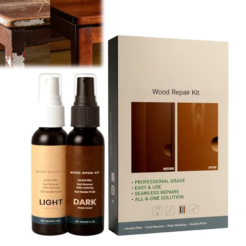 Professional Wood Floor Scratch Repair, Wood Repair Kit, Restore A Finish for Wood, Floor Cover Nicks and Scratches, Hides Minor Defects, Wood Furniture Repair Kit (1Set) - color: 1set