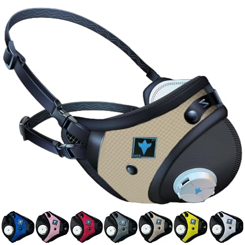 RZ Mask RZM3 - Patented Dust Mask w/ 99.8% Carbon Filtration, Anti Fogging, 360° Seal with 3 Straps, 50% Better Breathability - color: Tan, size: M-L-XL