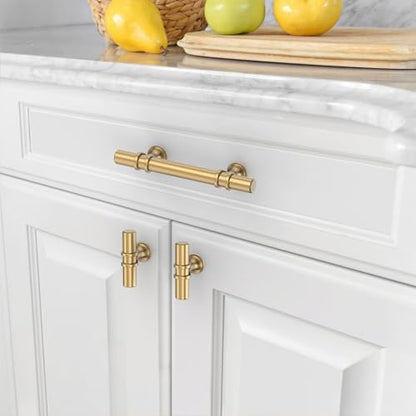 Asidrama 10 Pack 3 Inch(76mm) Champagne Bronze Kitchen Cabinet Handles, Cabinet Pulls Kitchen Cabinet Hardware Cupboard Handles Drawer Pulls - color: Champagne Bronze, size: 3" Hole Center, style: 10 Pack