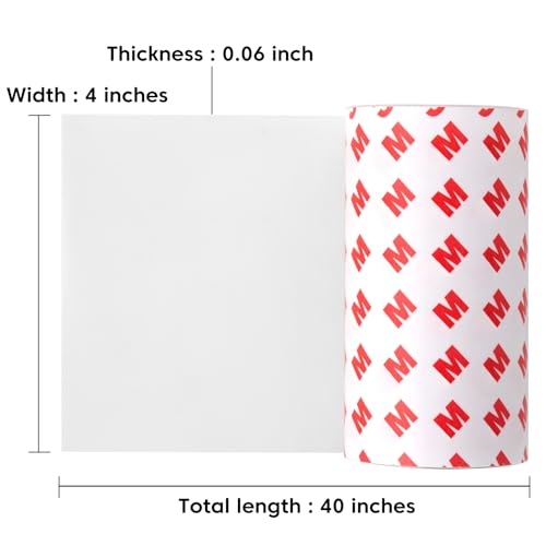 Non Slip Furniture Pads for Hardwood Floors, Cuttable Self Adhesive Anti Slip Furniture Pads Silicone Rubber Feet for Furniture Electronics Home Appliances, 4 x 40 Inches (Translucent)