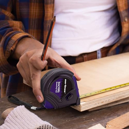 CARTMAN 152-Piece Basic Household Hand Tool Set,with Toolbox Storage Case, All Purpose Home Tool Kit Includes Essential Tools for Office College Repairs Purple - color: Purple