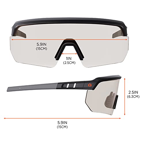 Ergodyne Skullerz AEGIR Anti Scratch Safety Glasses, Anti-Fog, ANSI z87.1 - color: In/Outdoor Lens