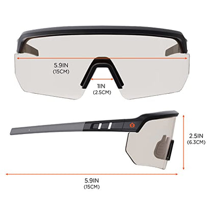 Ergodyne Skullerz AEGIR Anti Scratch Safety Glasses, Anti-Fog, ANSI z87.1 - color: In/Outdoor Lens