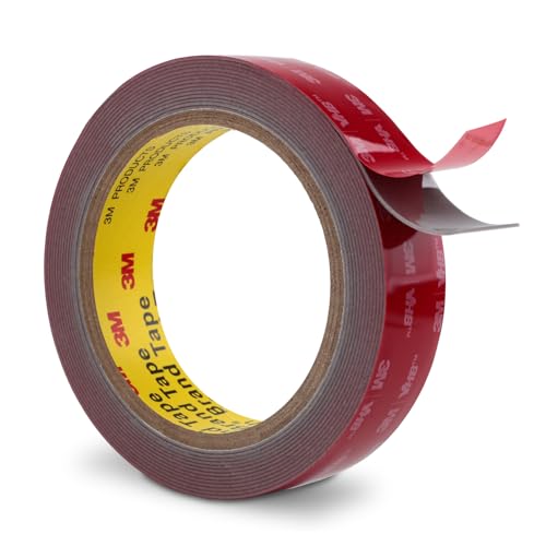 3M Double Sided Tape 1" x 15.4Ft Heavy Duty Mounting Tape 5608 Grey Foam Tape Waterproof for Indoor Outdoor Home Office Car Decor - color: Grey, size: 1" x 15.4Ft