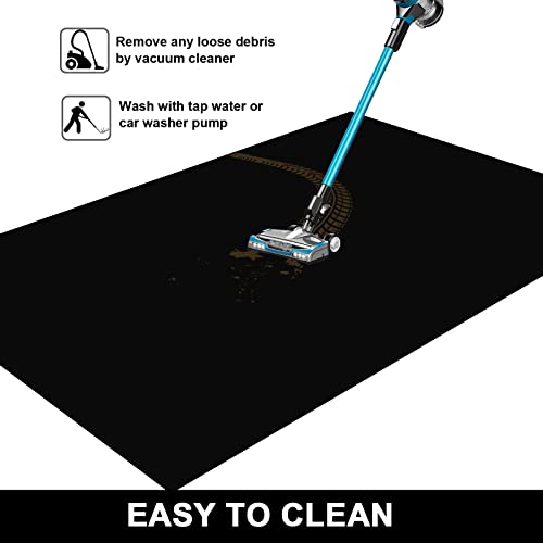 AiBOB Oil Spill Mat, 36 X 60 inches, Garage Floor Mat Under Car, Waterproof Backing Absorbent Pad Protects Floor, Durable, Reusable, Black - size: 3' x 5' (Rectangular)