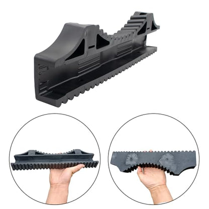 Ladder Stabilizer with Strap and Screws, Rubber Steep Ladder Accessory Extension Ladder Attachment Against Wall Telegraph Pole Trunk for Enhance Stability and Safety Anti-Slip Fall Prevention