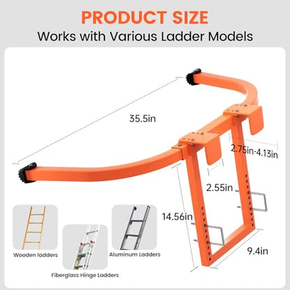 Ladder stabilizer,Extension Ladder stabilizer,Ladder Standoff with Extension Accessory,roof Ladder for Roof Gutter with Anti-Slip Rubber Feet