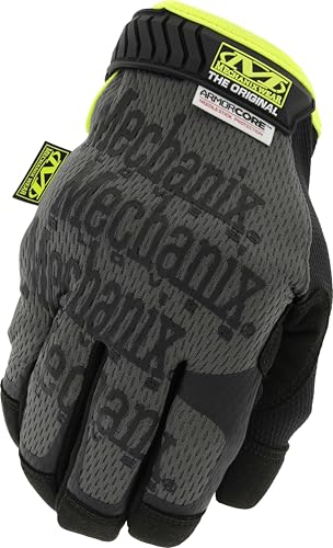 Mechanix Wear Needlestick Original Cut-Resistant Gloves - Puncture Resistant Reliable Grip Work Gloves - Durable & High Dexterity - Medium - Black/Grey