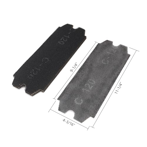 SCOTTCHEN Drywall Sanding Screen Mesh Sheet 4-3/16" x 11-1/4" Grit #120-12pcs - style: #120-12pcs
