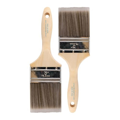 Pro Grade - Paint Brushes - 2Ea 3" Flat Brushes - size: 2Ea H 3F