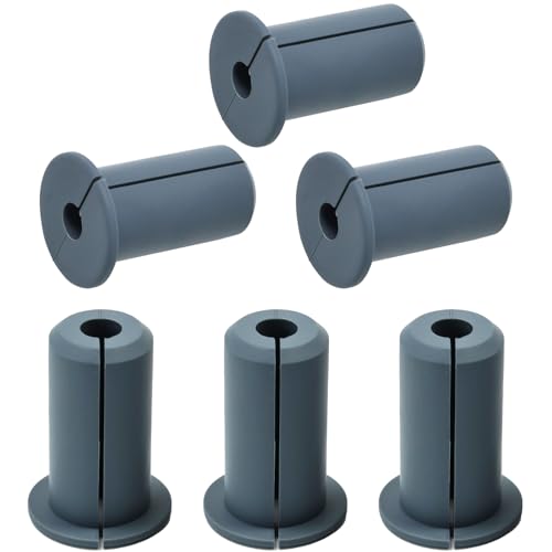 EASYEAH 6pc Starlink Cable Grommet 3/4" Silicone Waterproof Wall Hole Pass Through Split Cable Bushings for TV Wire Ethernet Cord, Starlink Cable Routing Kit Accessories,38mm/1.5"Ht, Grey - color: Grey-6, size: 0.75 in Dia x 1.5 in H