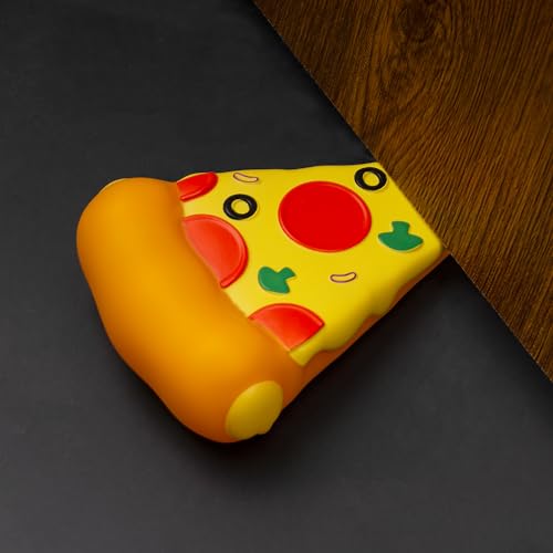 Decorative Door Stop, Cartoon Pizza Cute Door Stopper, 1 Pack Door Wedge for Home and Office Floor(Patented) - color: Coloured 1 Pack