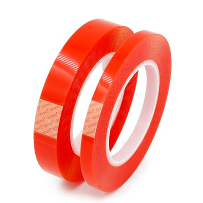 2pcs 10mm 20mm Clear Double Sided Adhesive Acrylic Tape MobilePhone LCD Screen Repair Fix - size: 2pcs (10mm+20mm)