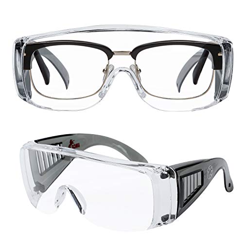 UNCO- Safety Goggles Over Glasses, Protective Goggles, Anti Fog, Work, Safety Glasses Over - color: Black, size: 1 Pack