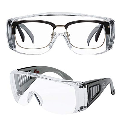 UNCO- Safety Goggles Over Glasses, Protective Goggles, Anti Fog, Work, Safety Glasses Over - color: Black, size: 1 Pack