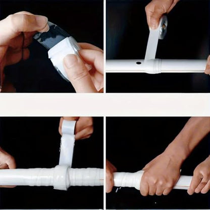 Self-Fusing Tape – Instant Leak Repair Tape for Kitchen, Pipes & Plumbing; Waterproof, Heat-Resistant, Stretchable Silicone Tape for PVC, Glass, Metal & Stone Surfaces
