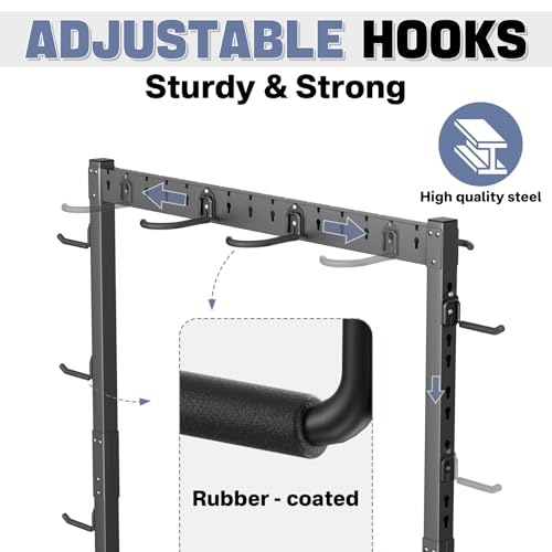 WALMANN Freestanding Bike Stand for Garage, 6/7 Bikes Vertical Bike Storage Stand Heavy Duty Bike Floor Stand - style: Bike stand for 7 bikes