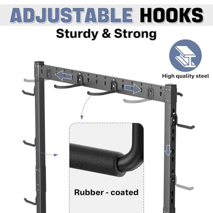 WALMANN Freestanding Bike Stand for Garage, 6/7 Bikes Vertical Bike Storage Stand Heavy Duty Bike Floor Stand - style: Bike stand for 7 bikes