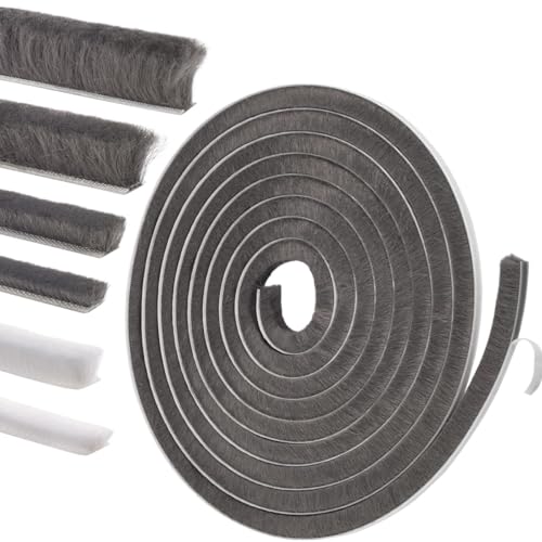 Self-Adhesive Weather Stripping Seal for Doors & Windows – Soundproof Insulation Gap Filler for Sliding, Exterior, Front, and Jamb Frames – 0.6" x 0.35" x 33 ft, Gray - color: Gray, size: 0.6" x 0.35" x 33 ft