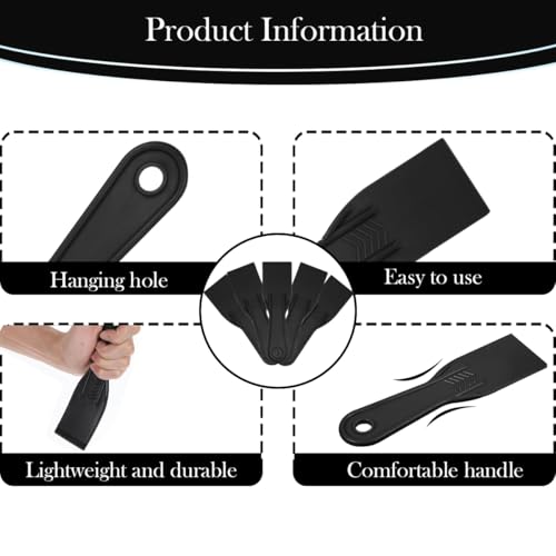 5 PCS 2 Inch Putty Knife, Flexible Plastic Paint Scraper Tool for Taping Drywall Wall Painting Putty Knife Set Plastic Spreader Spackle ToolFor Spackling Patching