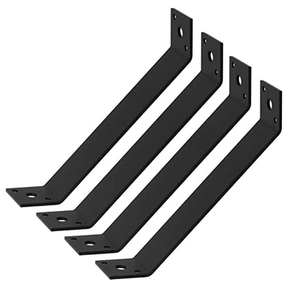 4 Pcs 7-1/8" x 1-1/2" Inside Mount 45-Degree Angle Bracket for Post Pergola Wooden Furniture - size: 7-1/8" x 1-1/2"