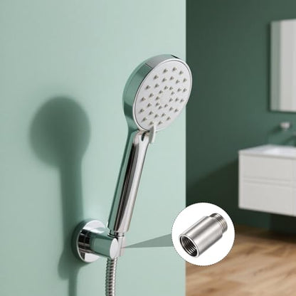 Shower Head Extension Arm, 304 Stainless Steel G1/2 Male to Female Thread 40mm/1.57" Length Extender Pipe Fitting Nipple for Showers, Faucets, and Plumbing with PTFE Thread Seal Tape 3 Pack - size: 40mm/1.57"