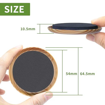 Furniture Sliders for Carpet 8 PCS - 3 1/2 inch Furniture Moving Slider Chair Legs Floors Protectors Furniture Movers Sliders – Move Your Furniture Easy & Safely(for Carpet) Beige Coffee - size: 8 Pcs 3 1/2 Inch Beige Coffee