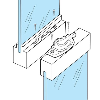 Prime-Line F 2588 Sash Lock, 2-1/16 In. Hole Centers, Fits Single and Double Hung vinyl Windows, Diecast, White, (Single Pack) - color: White