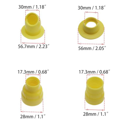 30 Pcs Caulk Finisher Kit Stainless Steel Caulking Nozzle Tips Reusable Caulking Tool Kit with Connection Bases