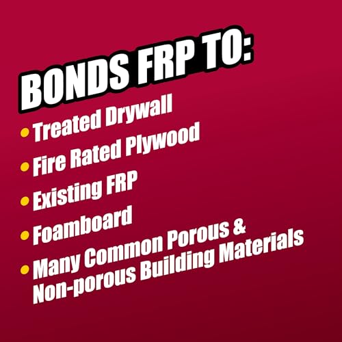 Titebond Ultimate Advanced Polymer Panel Adhesive, 3.5 Gallon Pail – Bonds FRP, Wood, Laminate, PVC, Foamboard, Metal & Non-Porous Surfaces, VOC-Compliant, NFPA Class A Fire Rated – 4319