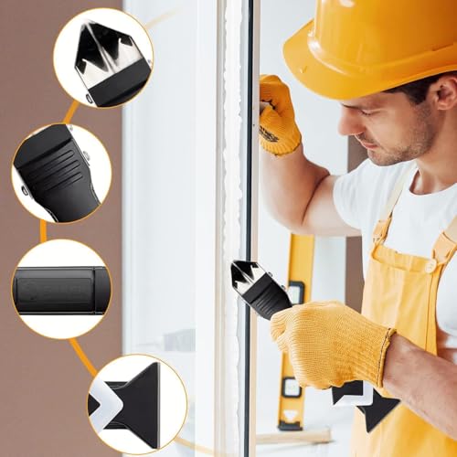 2 pieces 3-IN-1 Caulk Tool for Removal and Applicationl, Suitable for precision machining tools in bathrooms, kitchens, and other areas