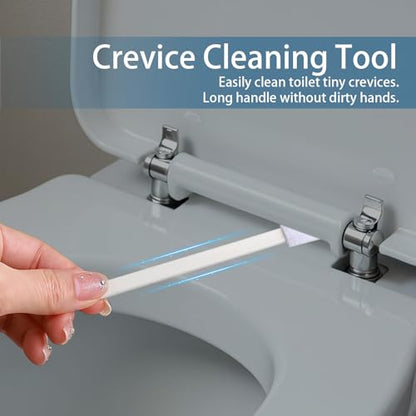 20 Pcs Disposable Crevice Cleaning Brush, Thin Cleaning Tool for Tight Spaces, Small Gap Cleaner Brush for Keyboard Toilet Window Track Door Grooves Vent Fan(White)
