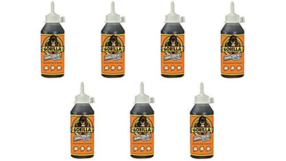 Gorilla Original Waterproof Polyurethane Glue, 8 ounce Bottle, Brown, (Pack of 7) - size: 8 Ounce (Pack of 20)