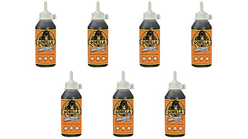 Gorilla Original Waterproof Polyurethane Glue, 8 ounce Bottle, Brown, (Pack of 7) - size: 8 Ounce (Pack of 20)
