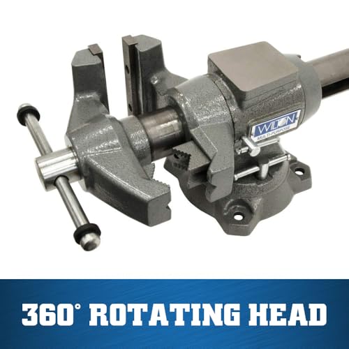 Wilton Multi-Purpose Bench Vise, 5-1/2" Jaw Width, 5" Max Jaw Opening, 2-3/4" Throat (Model 550P) - size: 5-1/2 in.