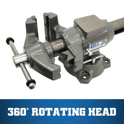 Wilton Multi-Purpose Bench Vise, 5-1/2" Jaw Width, 5" Max Jaw Opening, 2-3/4" Throat (Model 550P) - size: 5-1/2 in.