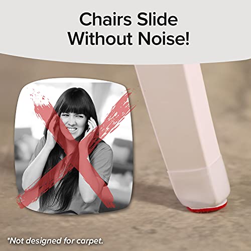 Ruby Sliders As Seen On TV - Red Means They’re Authentic - Premium Chair Covers Protect Hardwood & Tile Floors from Scratching - Fits Most Furniture Leg Sizes & Shapes - 8 Pack