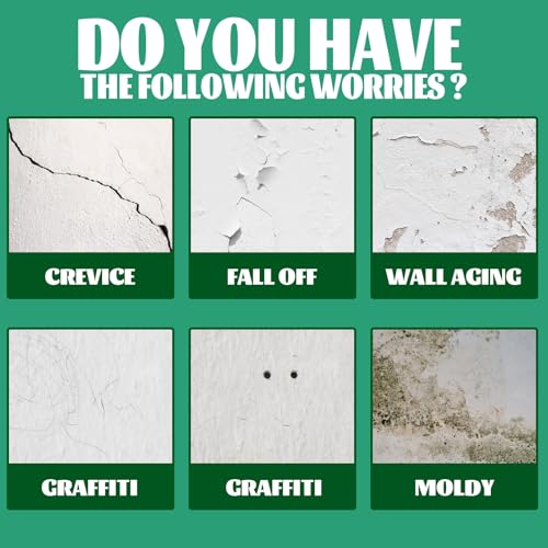 Wall Mending Agent 2 Pack, Drywall Repair Paste, White Wall Filler for Nail Holes Scratches Stains Cracks, Quick Drying No Shrinkage Wall Repair Cream for Home Rental Wall Touch Ups