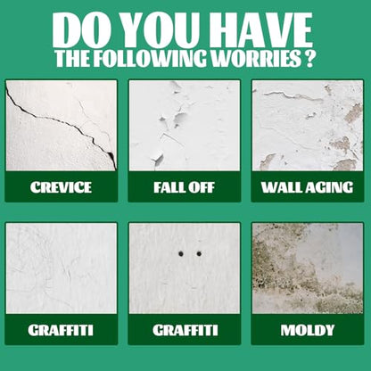 Wall Mending Agent 2 Pack, Drywall Repair Paste, White Wall Filler for Nail Holes Scratches Stains Cracks, Quick Drying No Shrinkage Wall Repair Cream for Home Rental Wall Touch Ups