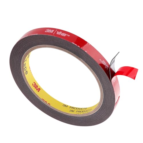 Double Sided Tape 0.39" x 15.4Ft Heavy Duty Mounting Tape Made of 3M Strong Adhesive Waterproof Foam Tape for Automotive Interior Exterior Use and Home Office Deco Use - size: 0.39" x 15.4Ft