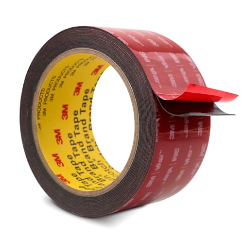 3M Double Sided Tape Heavy Duty 2" x 15.4 Ft, Mounting Tape, 0.025in Thick Black 5925 Foam Tape Strong Adhesive for Car Décor Home Office Logos - color: Black, size: 2" x 15.4Ft