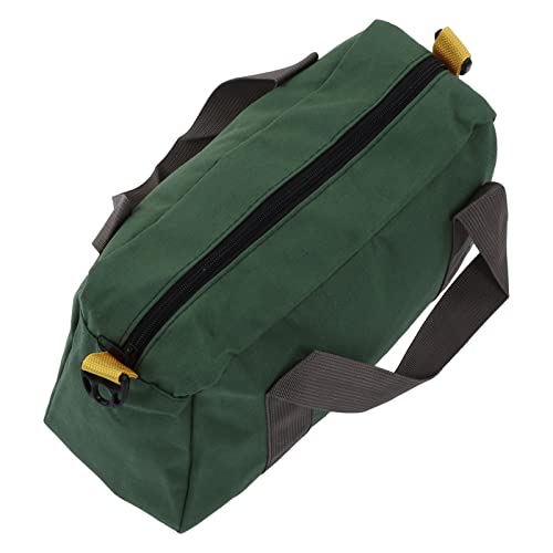 Dioche Wide Mouth Tool Bag Canvas Portable with High Capacity Storage 12in for Technicians Ideal for Hardware Tools (12 Inch) (14 Inch (33x15x24cm/12.99x5.91x9.45in))